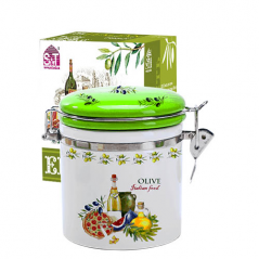 

Ємність для сипучих 0,75л "Італійські страви", Белый