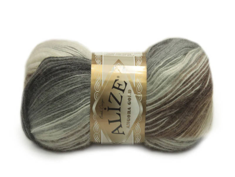 

Alize Angora Gold Batik, №5742, Секционное крашение