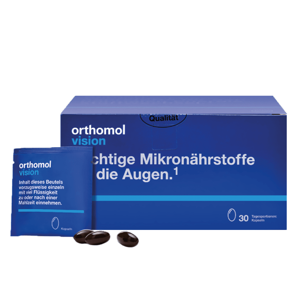 

Витамины Ортомол Вижн для улучшения зрения 30 дней Германия Orthomol Vision