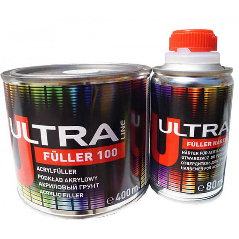 

Акриловый грунт 5+1 Fuller 100 0.4л+0,08л белый Ultra Line
