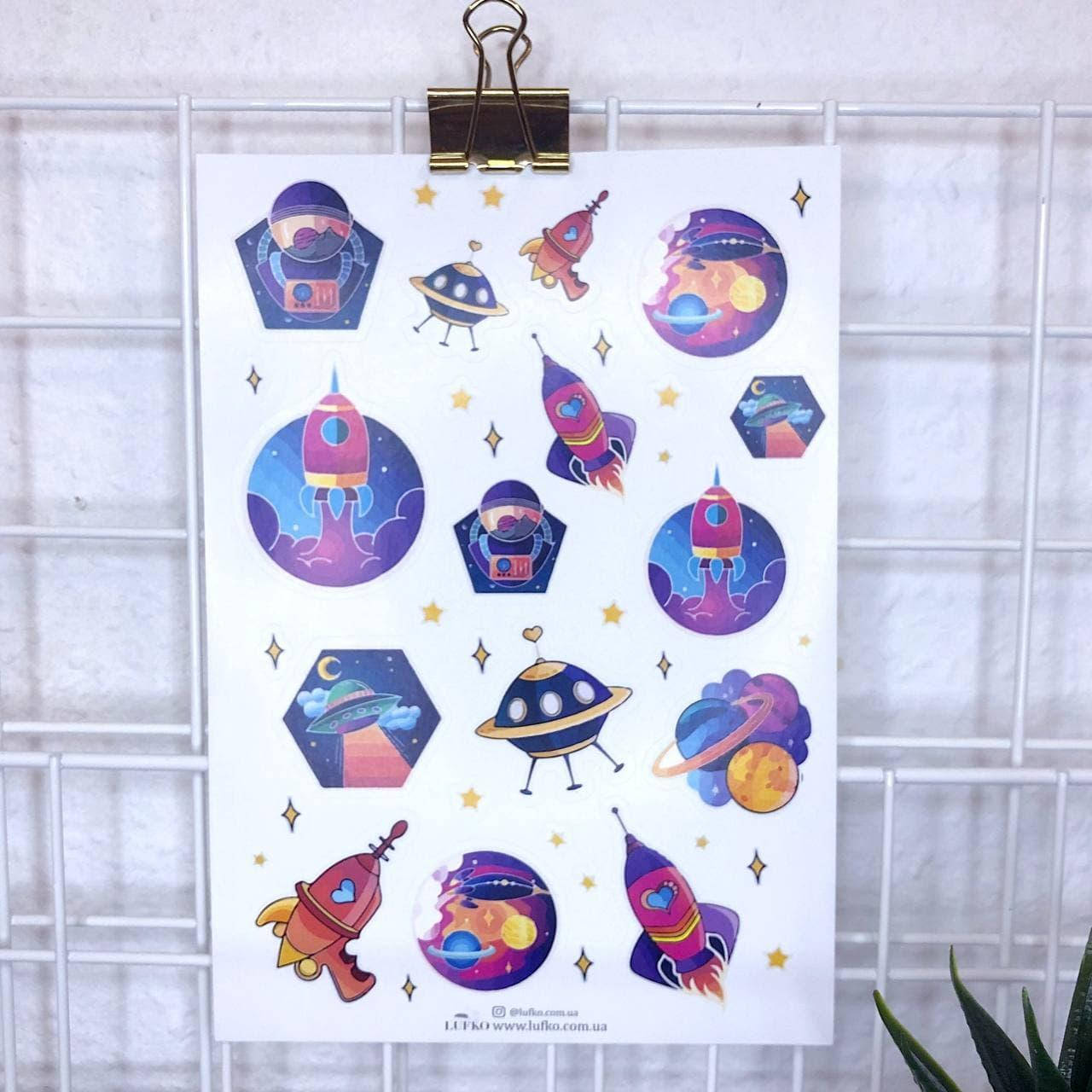 

Наклейки Space Lufko А5, Разные цвета