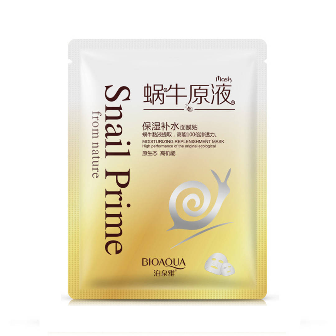 

Тканевая Маска Bioaqua c Муцином Улитки Snail Prime увлажняющая, восстанавливающая, 30g