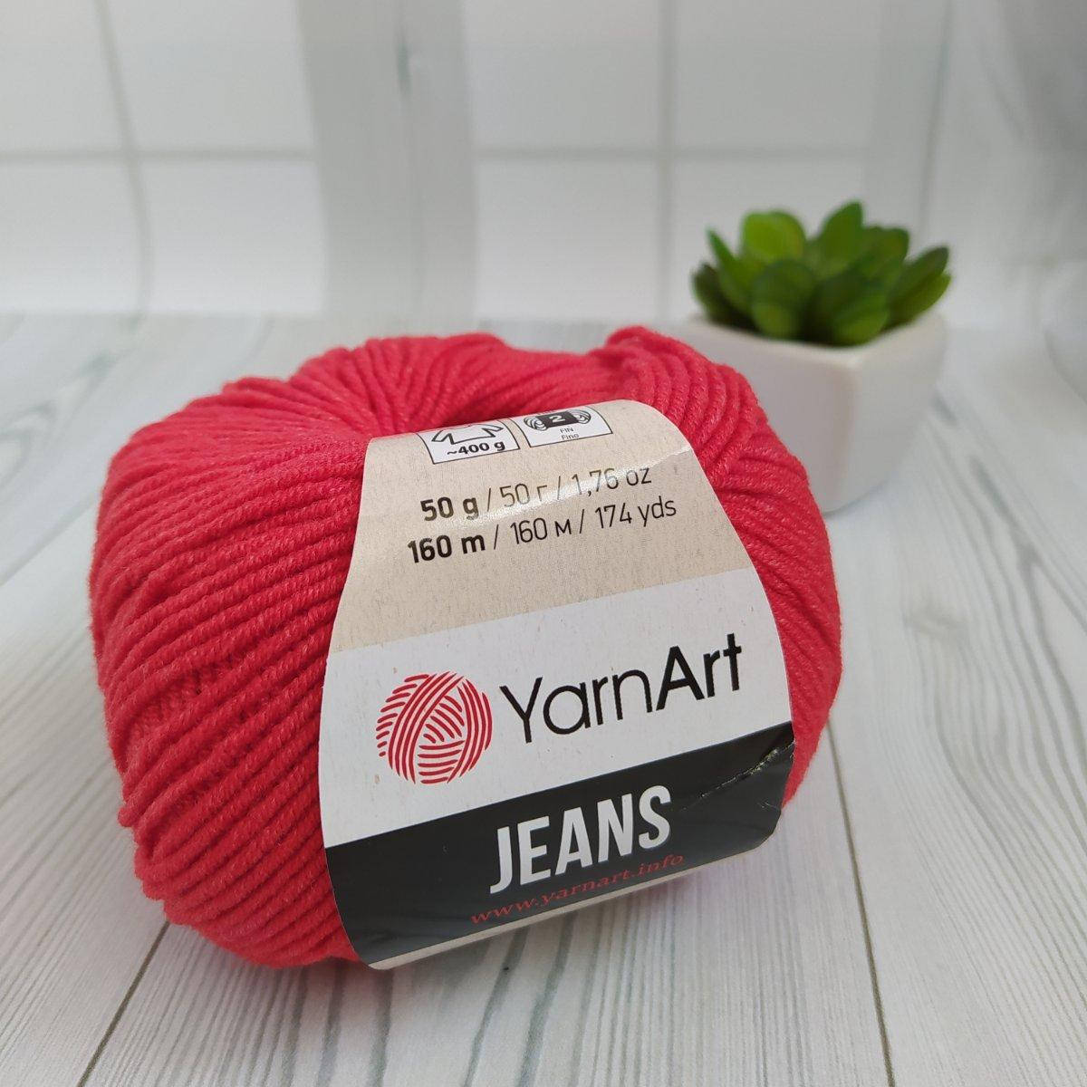 

YarnArt Jeans (№26) світлий червоний, Красный