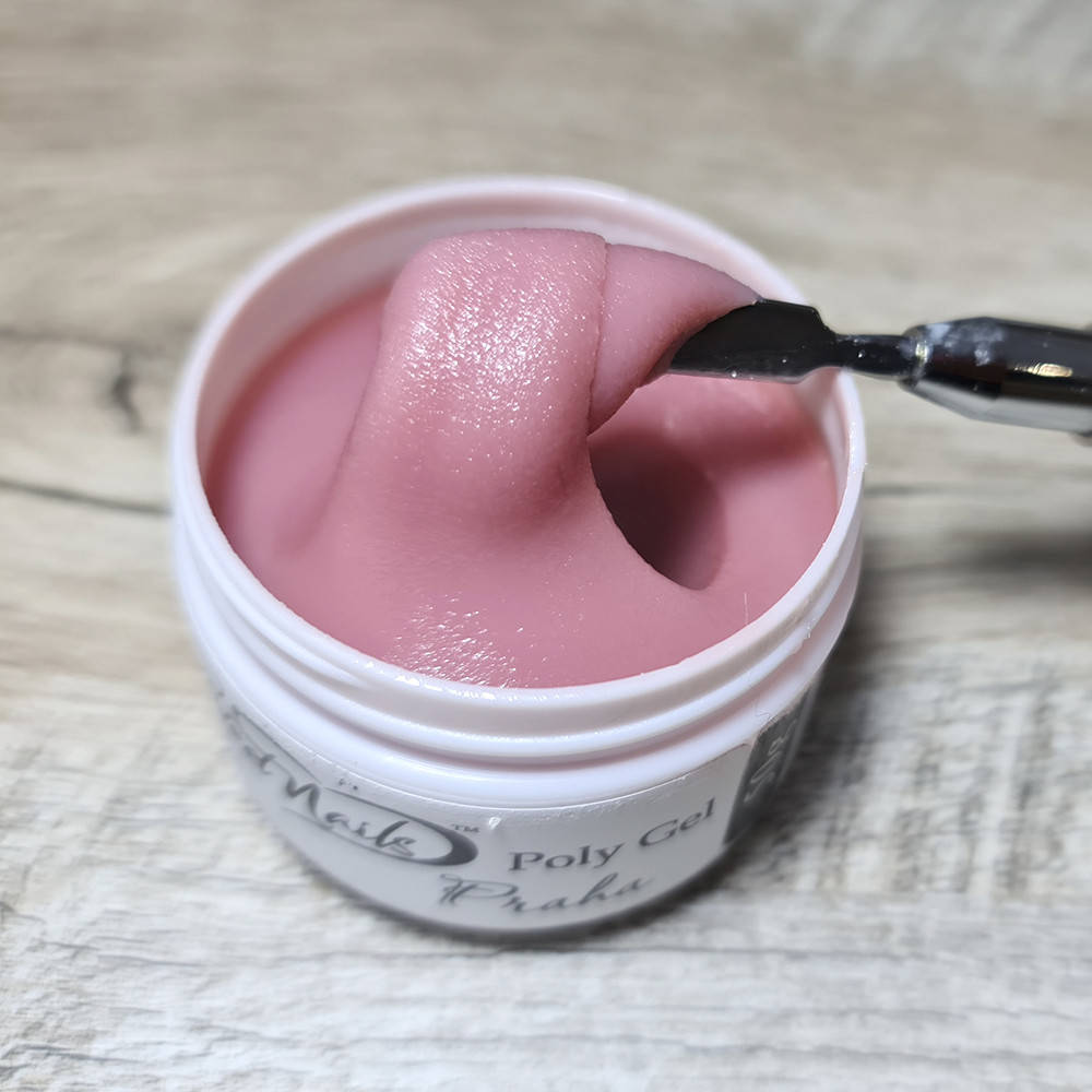 

Полигель для наращивания ногтей камуфлирующий Sweet Nails Praha натурально розовый 100 г