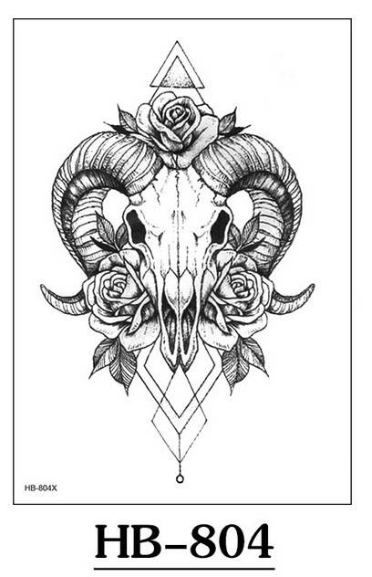

Тату наклейка на тело, Флеш тату, Водостойкая временная татуировка, HB-804
