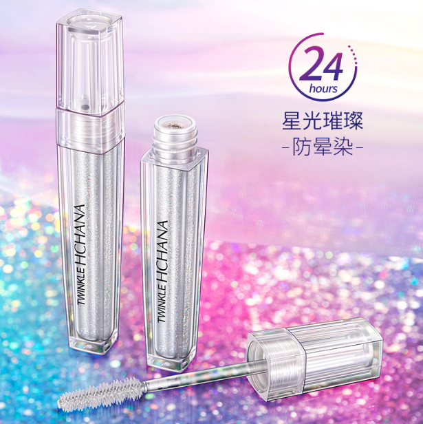 

Тушь для ресниц Hchana Crystal Silver с блестками 4,5 g