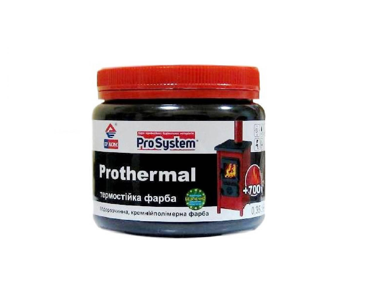 

Эмаль кремнийполимерная ІРКОМ PROTHERMAL термостойкая черный 0,35л