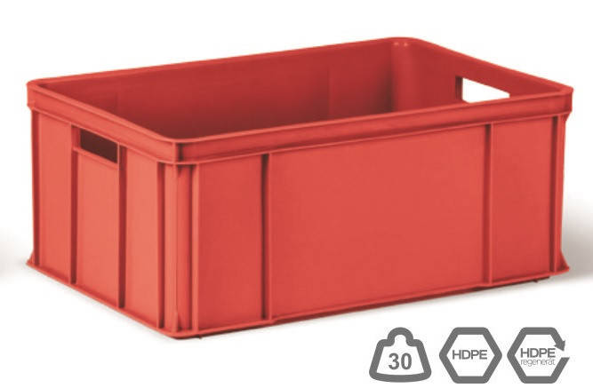 

Ящик для мяса. HDPE тип Е3 / 250 HDPE 600х400х250 мм первинний.