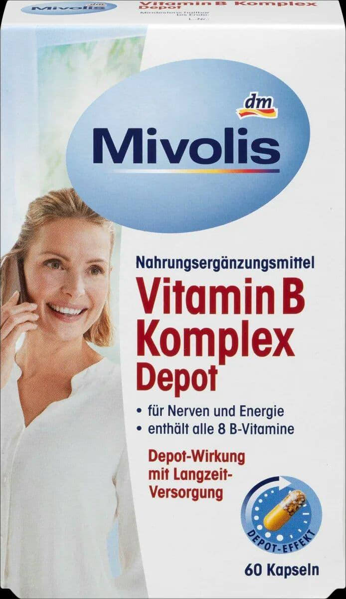 

Комплекс 8 вітамінів групи В "Mivolis" B-Komplex Комплекс усіх вітамінів групи "В"