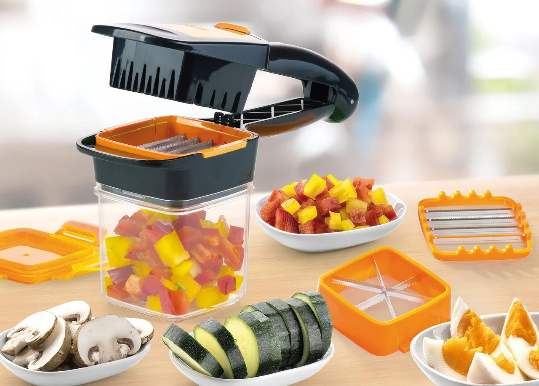 

Овощерезка Nicer Dicer Quick с контейнером, 5 в 1, Белый
