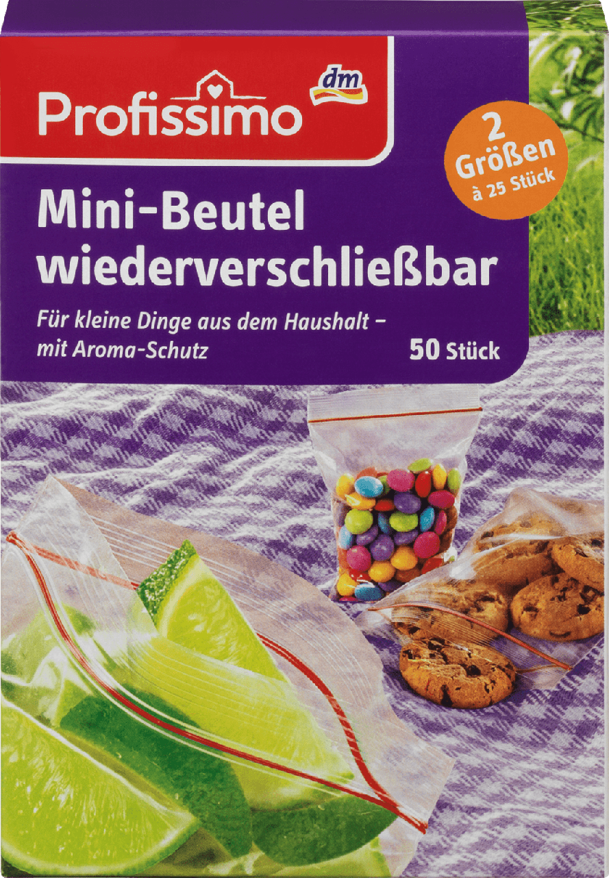 

Мини-пакеты для хранения и заморозки Profissimo, 50 шт.