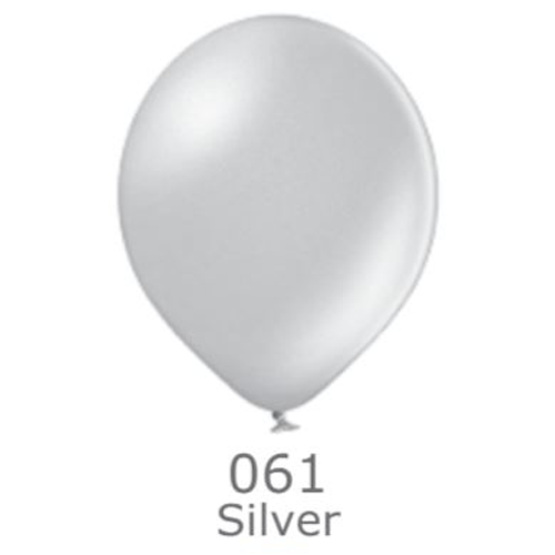 

Шар воздушный BELBAL металлик 061 Серебряный Silver 12"(30см), Серебристый