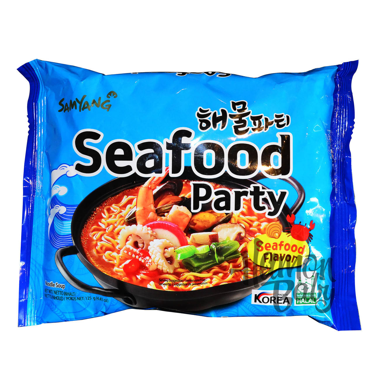 

Суп с лапшой и морепродуктами, 125 г, ТМ Samyang, Южная Корея