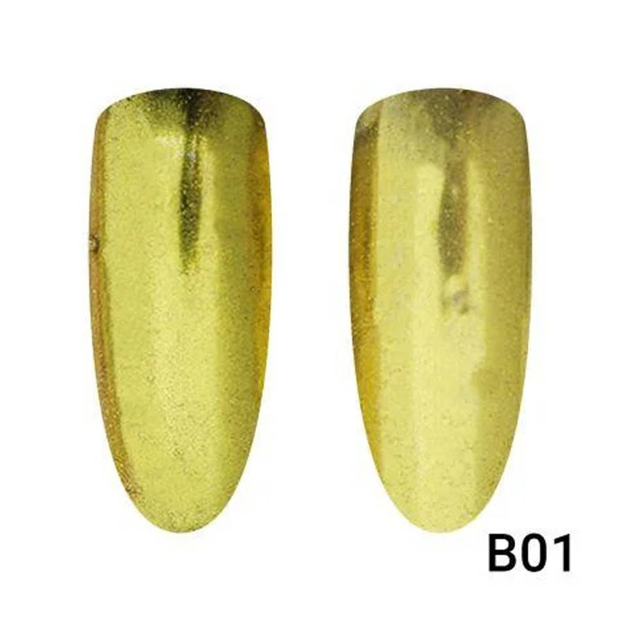 

Втирка для ногтей Global Fashion, Champagne Mirror Gold B01
