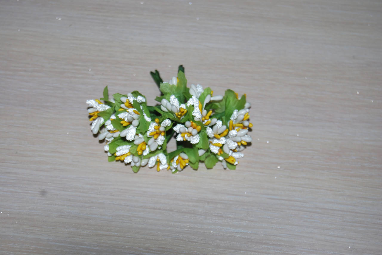 

Тычинка сложная белая, Белый