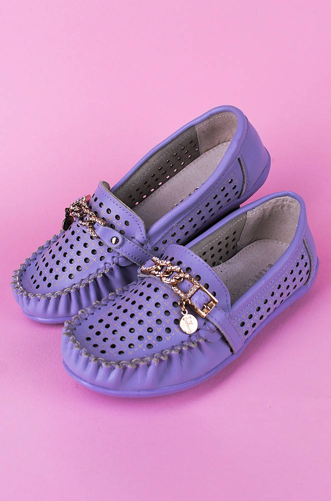 

Туфли подростоковые девочка сиреневые Calorie 122291M