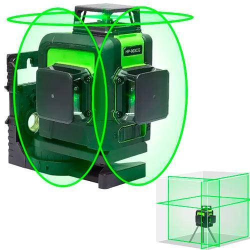

Лазерный уровень Huepar 3D Green HP-903CG ЗЕЛЕНЫЙ ЛУЧ