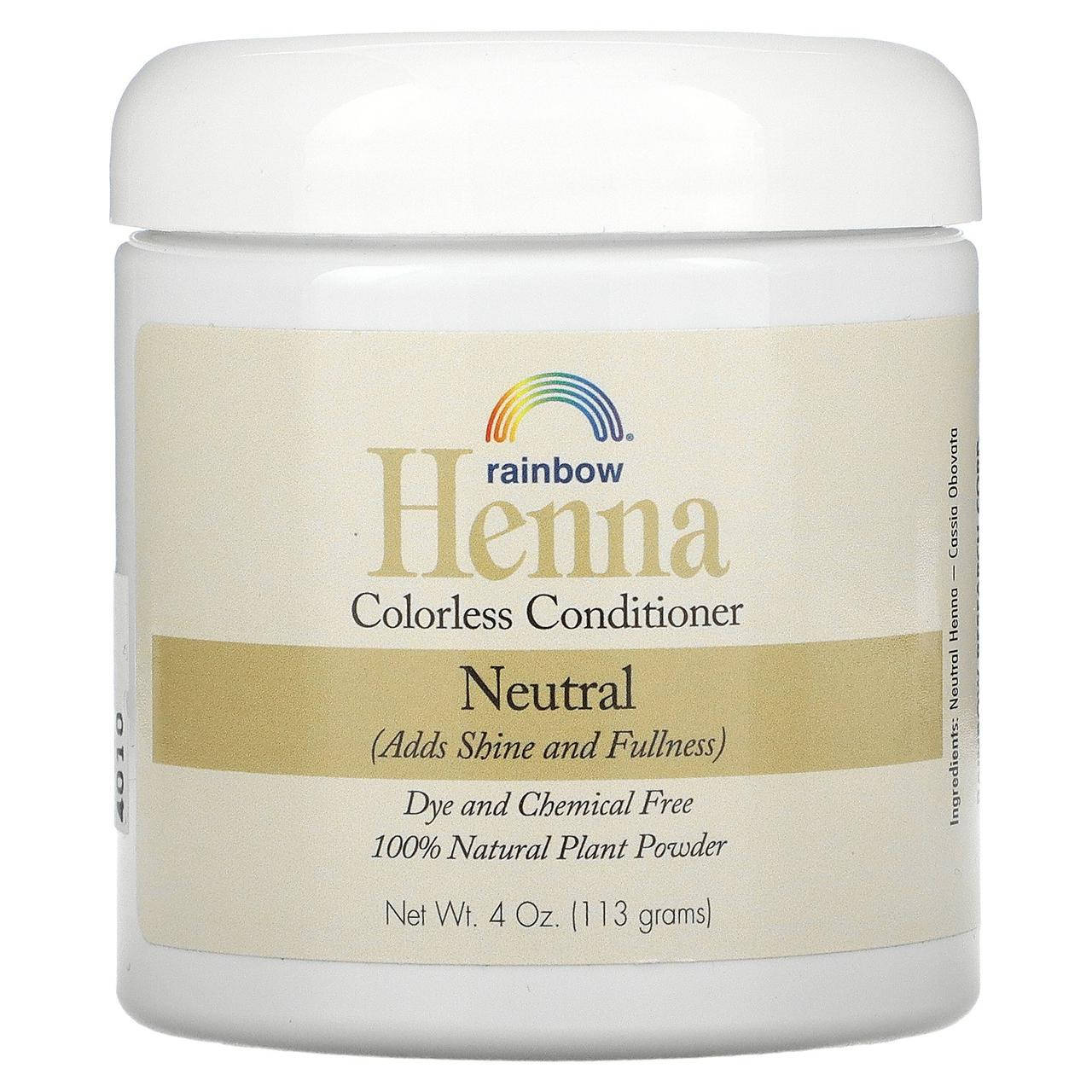 

Rainbow Research, Persian Neutral, бесцветный кондиционер, придает блеск и объем, 4 унции (113 г)