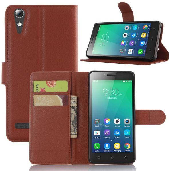 

Чехол IETP для Lenovo A6000 K3 A6010 книжка Кожа PU коричневый