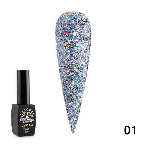 

Гель-лак Diamond Ball 01 Global Fashion 8мл