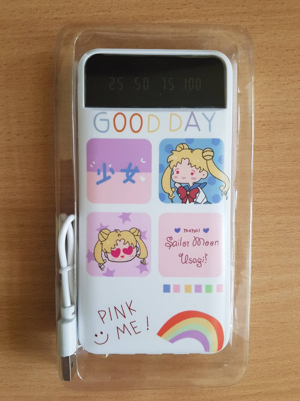 

Павербанк, Power bank YK 20906 белый с принтом 12000мач (реально 7000), LED +2USB производитель Польша