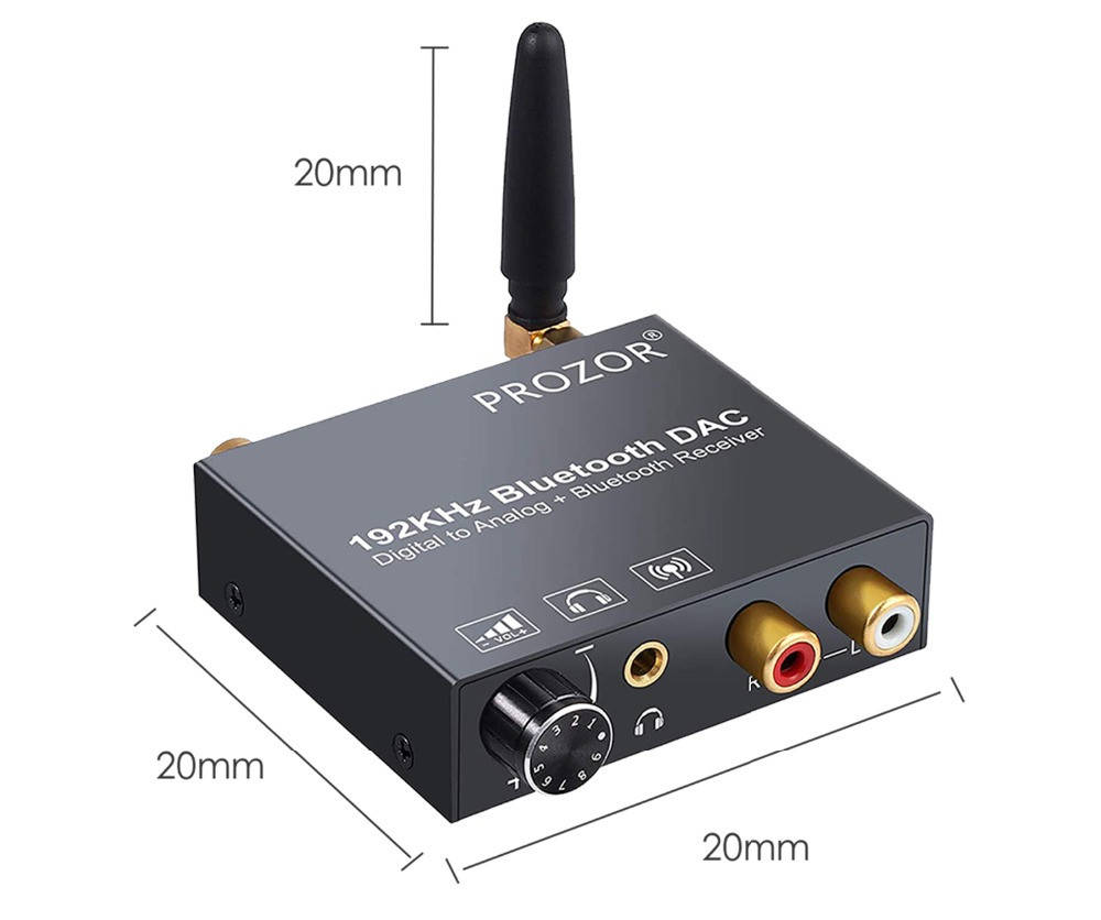 

Цифро-аналоговый преобразователь ЦАП DAC 24бит 192кГц с Bluetooth 5.0