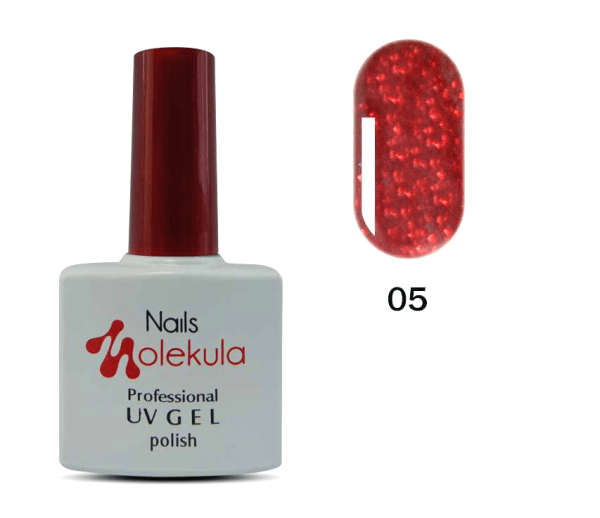 

Гель-лак Nails Molekula Professional №05 красное мерцание