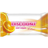 

Салфетки Discount влажные ЦИТРУС,15 шт.