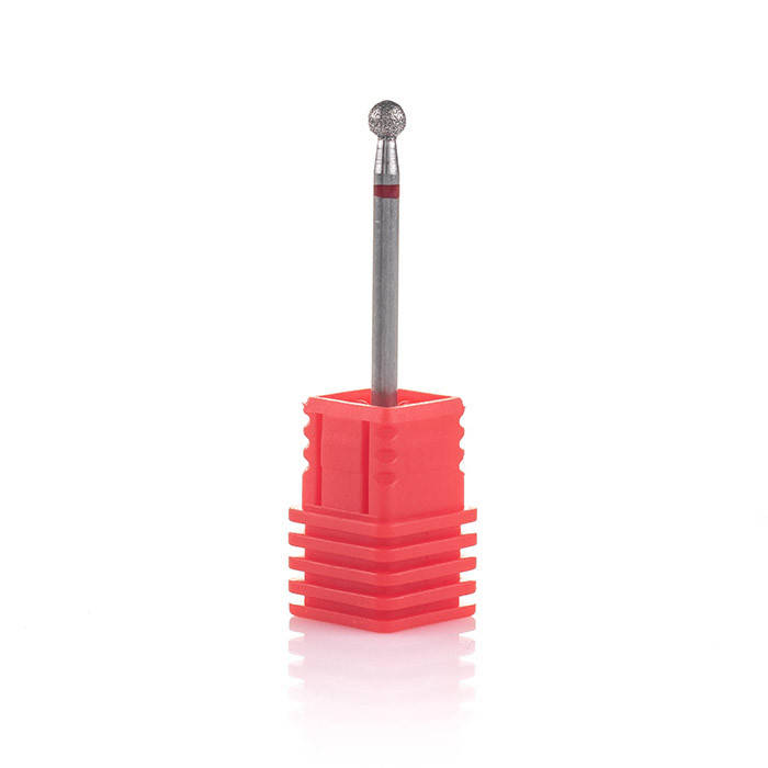 

Фреза алмазная Nail Drill для обработки кутикулы "Шарик" - 001 035R диаметр 3.5 мм ( красная насечка)