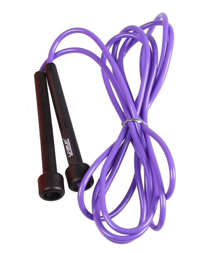 

Скакалка LiveUp PVC Speed Jump Rope 2.75 м (LS3115-p) Black/Purple