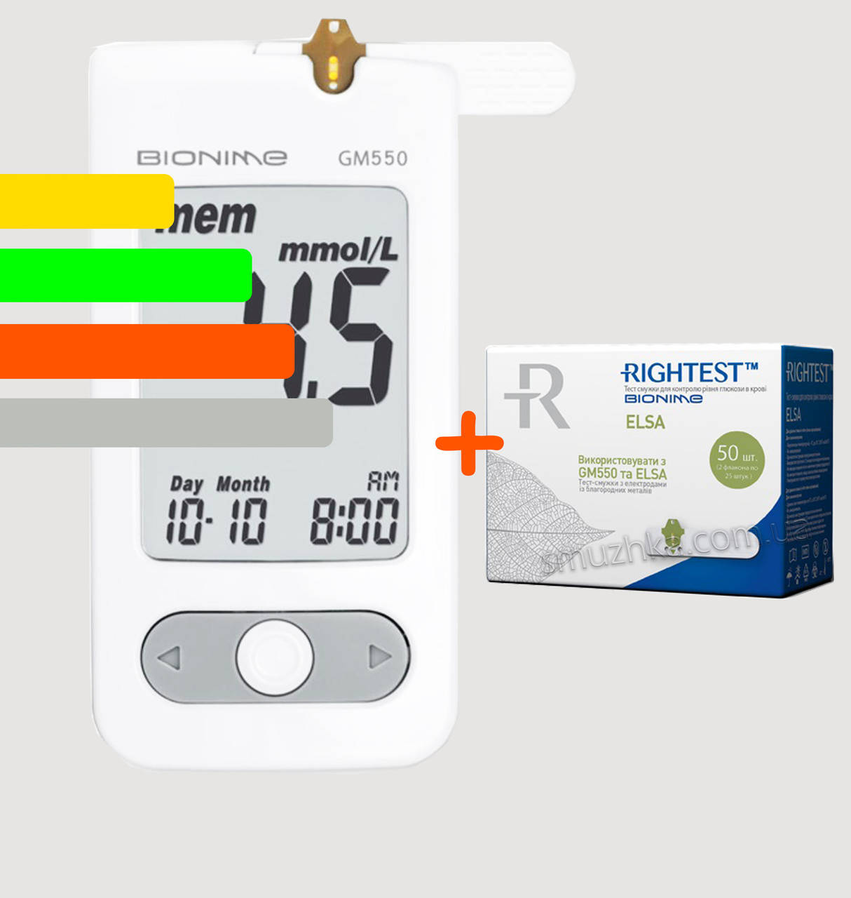 

Глюкометр Бионайм GM550 - Bionime GM550 + 60 тест-полосок