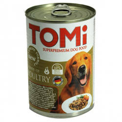 

TOMi 3 ВИДА ПТИЦЫ (3 kinds of poultry) консервы корм для собак, банка.Вес 1.2кг.