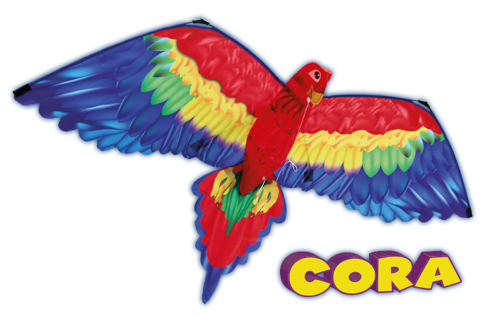

3D Воздушный змей Cora (Попугай), Paul Guenter