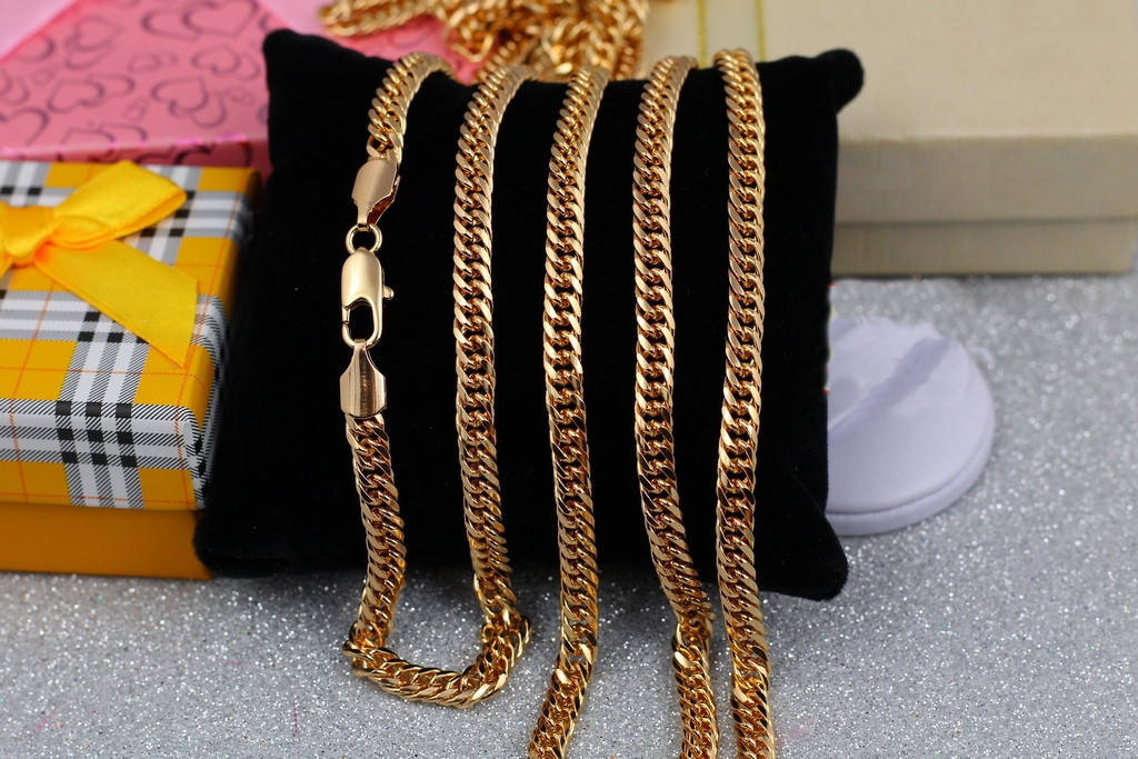 

Цепь Xuping Jewelry кобра 70 см 5 мм золотистая