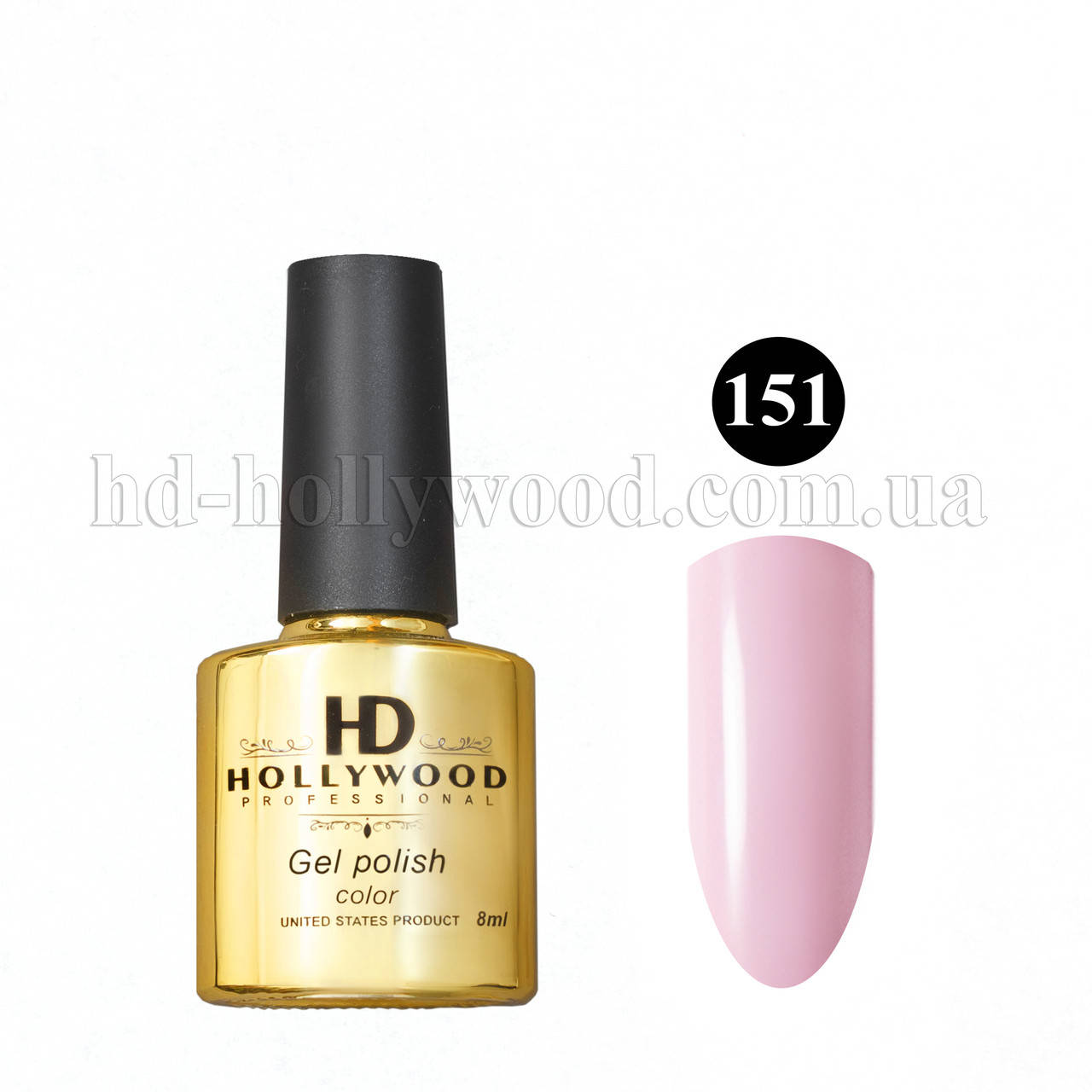 

Гель лак 151 Розовый Плотный HD Hollywood 8 ml