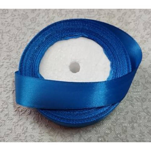 

Лента атласная 25 мм синяя