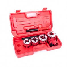 

Набор плашек 4 шт. для нарезки резьбы 1/2"; 3/4"; 1"; 1 1/4" INTERTOOL SD-8004