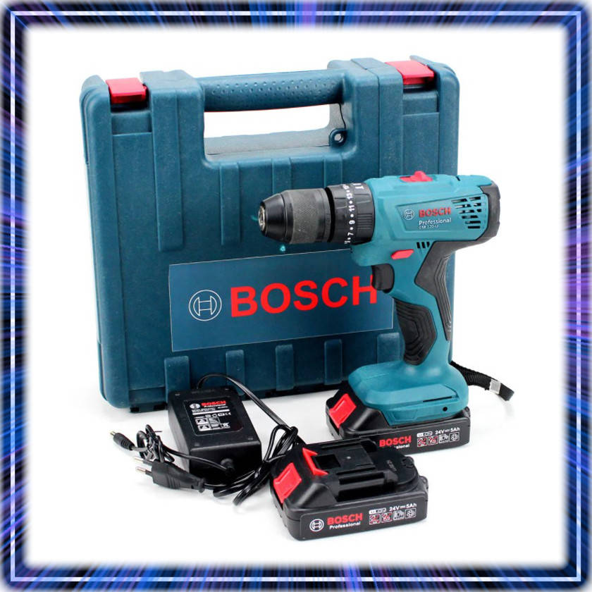 

Ударный Шуруповерт BOSCH GSR 120-24LI (24V 5AH) Аккумуляторный Шуруповерт БОШ