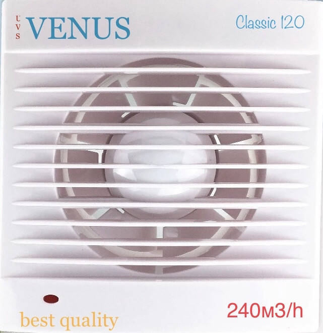 

Вытяжной бытовой вентилятор 120 мм «сильный» VENUS CLASSIC 120 С