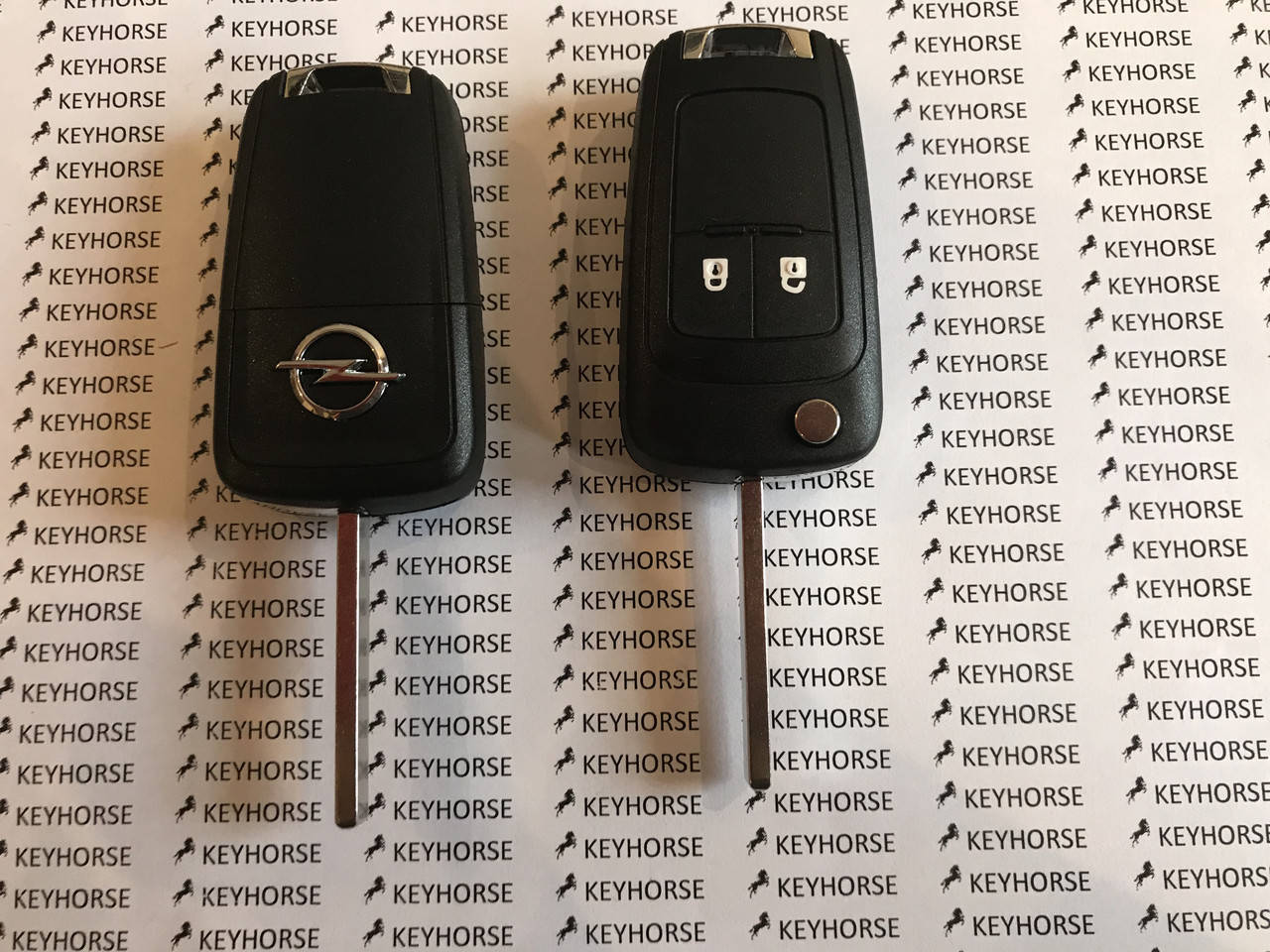 

Корпус выкидного ключа для OPEL INSIGNIA (Опель Инсигния) 2 - кнопки, лезвие HU100