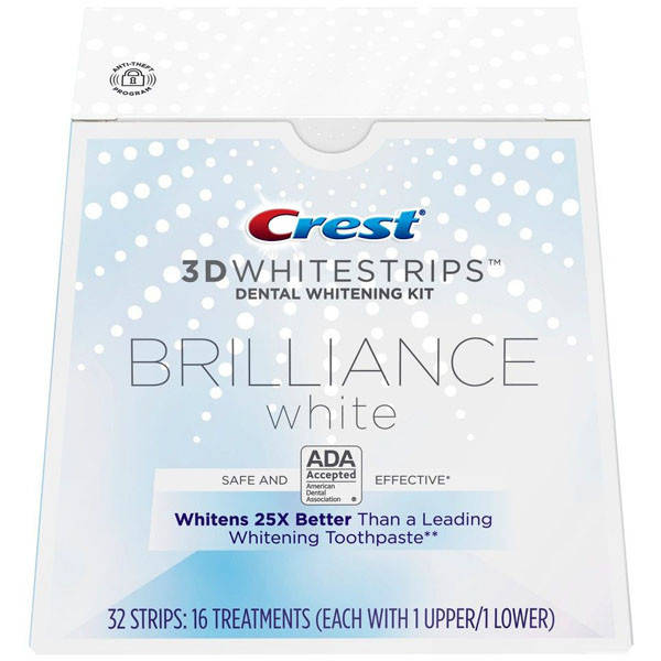 

Crest Отбеливающие полоски для зубов 3D Whitestrips Brilliance White Teeth Whitening Kit