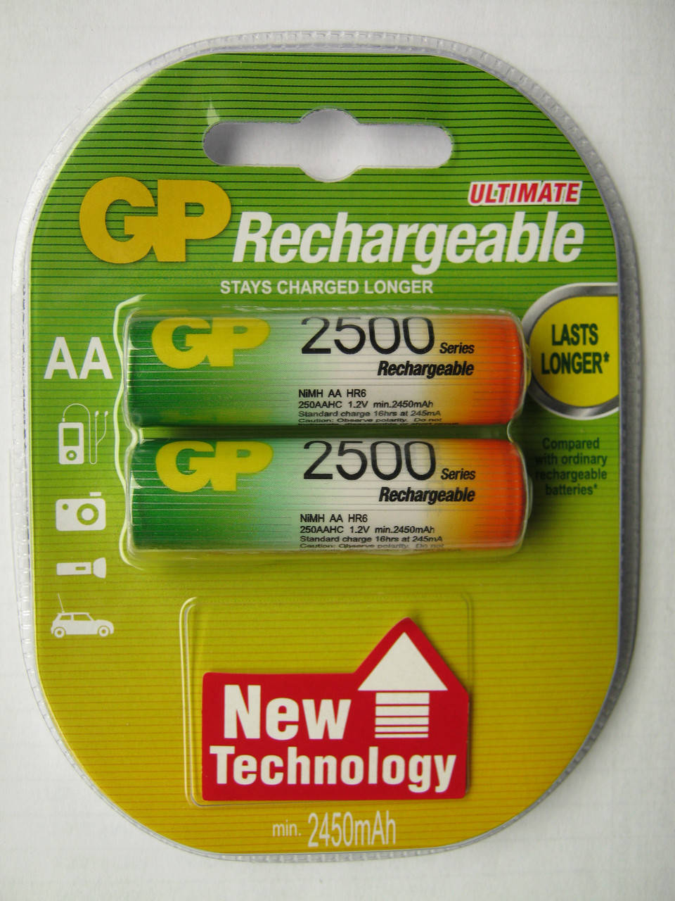 

Аккумуляторы GP AA 2500 mAh