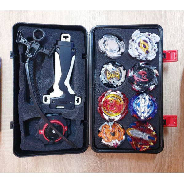 

Набор BEYBLADE (Бейблейд): Кейс-Бокс+В121+В117+В118+В113+В115+В110+В120+В106 + ручка и пускалка