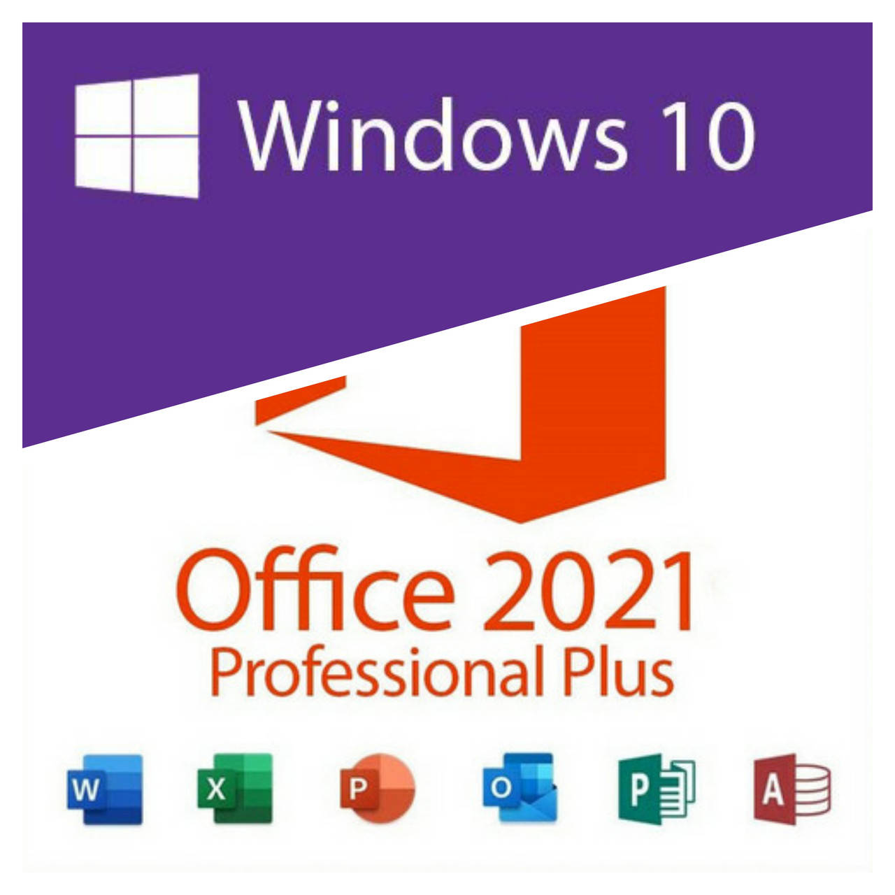 

Лицензионный ключ Microsoft Windows 10 Pro + Microsoft Office 2021 Pro Plus