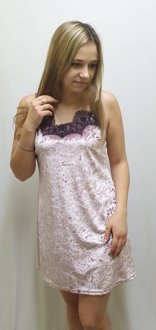 

Велюровая ночная рубашка 143, Разные цвета