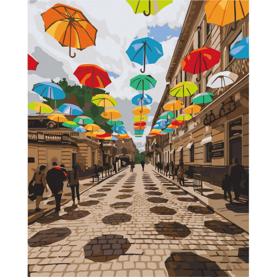 

Картина за номерами "Вулиця у Львові" Art Craft 11235-AC 40х50 см