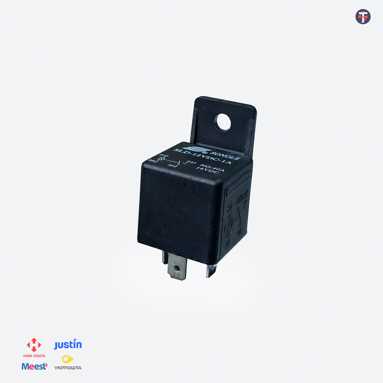 

Автомобильное реле SLD 12V 40A с монтажными ножками (водонепроницаемое)