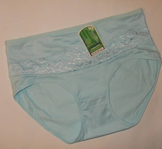 

Трусики женские слипы р 50 XL бамбук с кружевом, Голубой