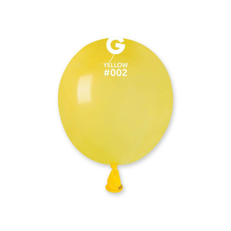 

Латексные воздушные шарики 3" пастель 02 желтый Gemar