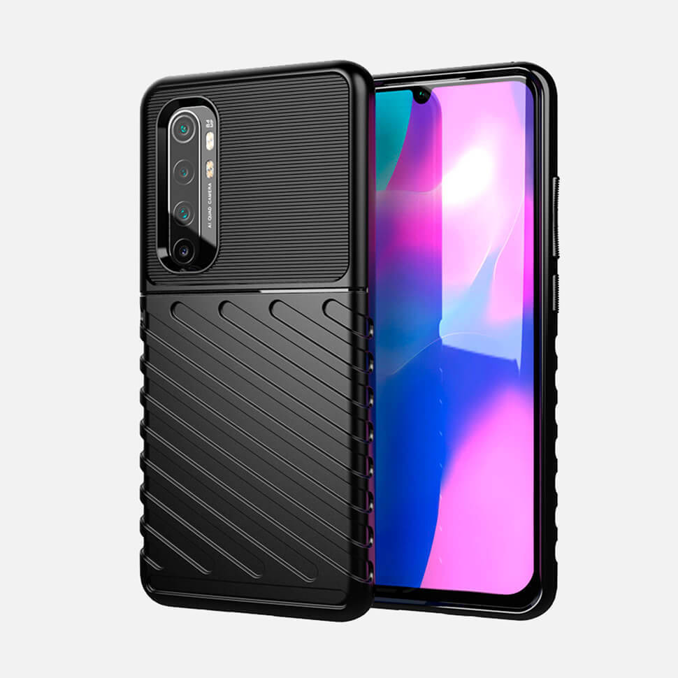 

Чехол Lenuo Thunder для Xiaomi Mi Note 10 Lite Black, Черный